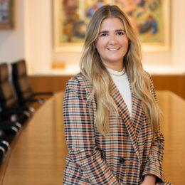 Portrait of Lowri Brown, Office and Events Manager.