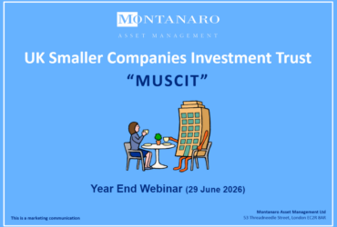Cover artwork for the Montanaro UK Smaller Companies Investment Trust.