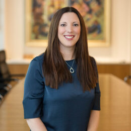 Portrait of Rachel Herry, Client Reporting Manager.