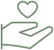 Icon representing charitable giving and community support.